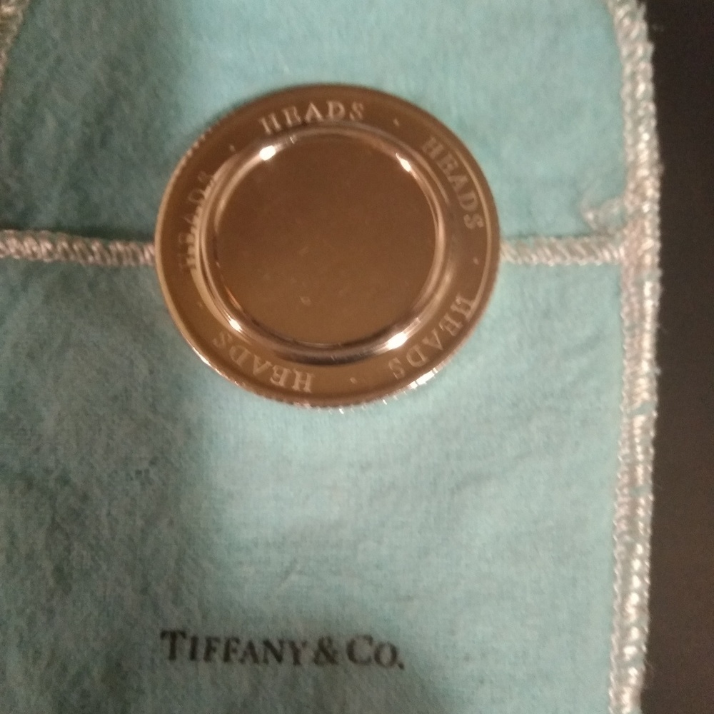 Tiffany and Company Siver Heads or Tails Coin